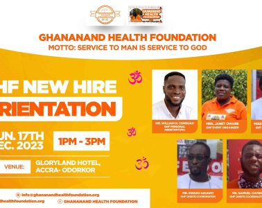 GHF NEW HIRE ORIENTATION ON SUNDAY, 17TH DECEMBER, 2023